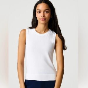 NWT J.Crew Classic Shell Sweater Tank in White